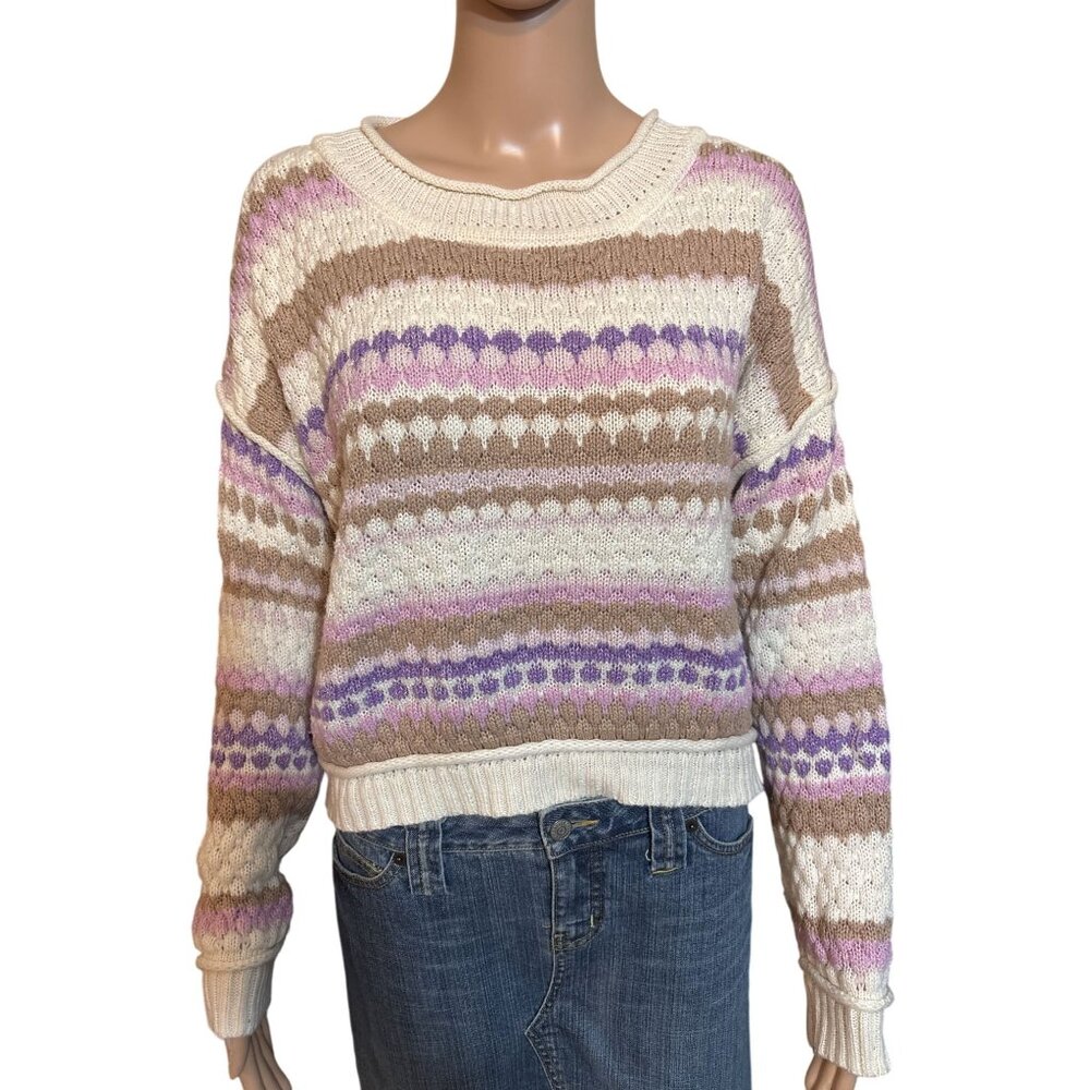 Cloud Chaser Striped Sweater Size Medium